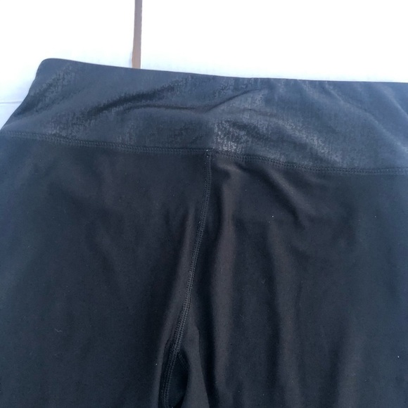 RBX Black Panel Ankle Cropped Leggings Size Medium - Picture 8 of 8